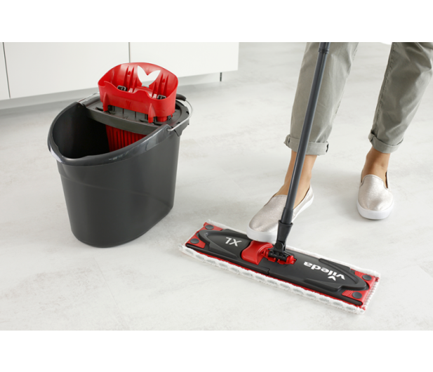 VILEDA Zestaw Vileda UltraMax XL BOX - mop płaski + wiadro - 477609 - zdjęcie 5